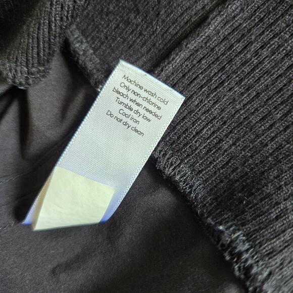 Athleta Zephyr Shell Tank Black Crew Neck Ribbed Trim Women XS - Picture 12 of 12